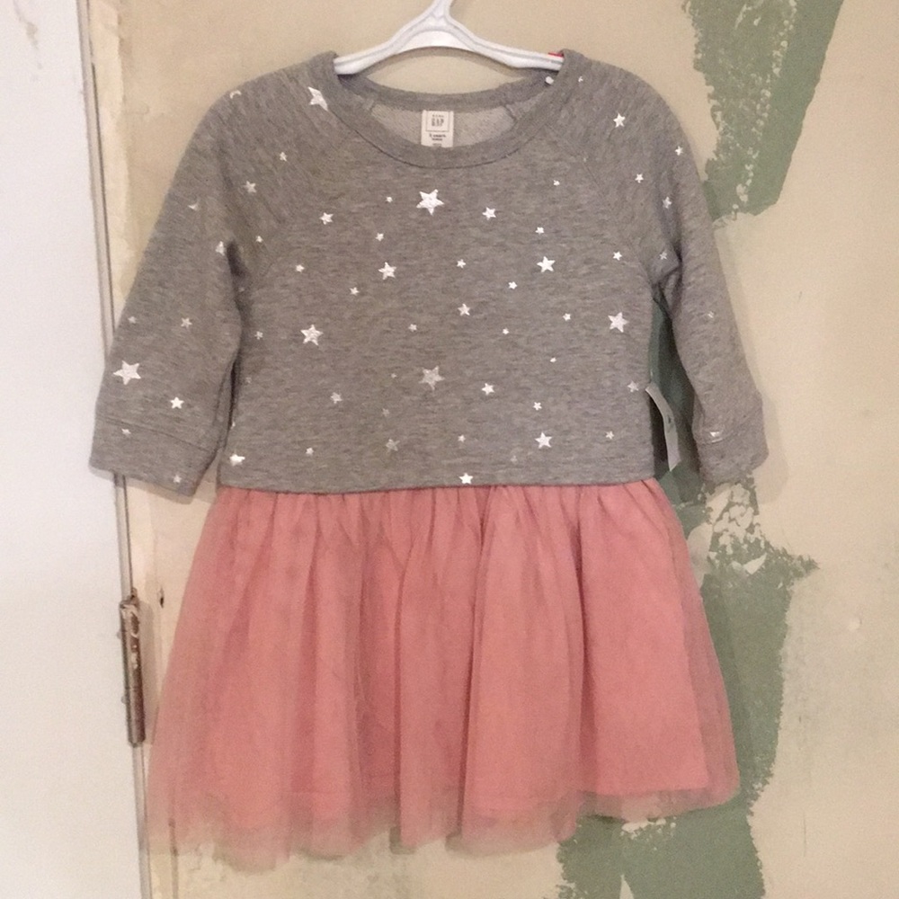 Baby Gap Mix-Fabric dress toddler 3 yrs.